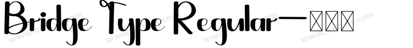 Bridge Type Regular字体转换